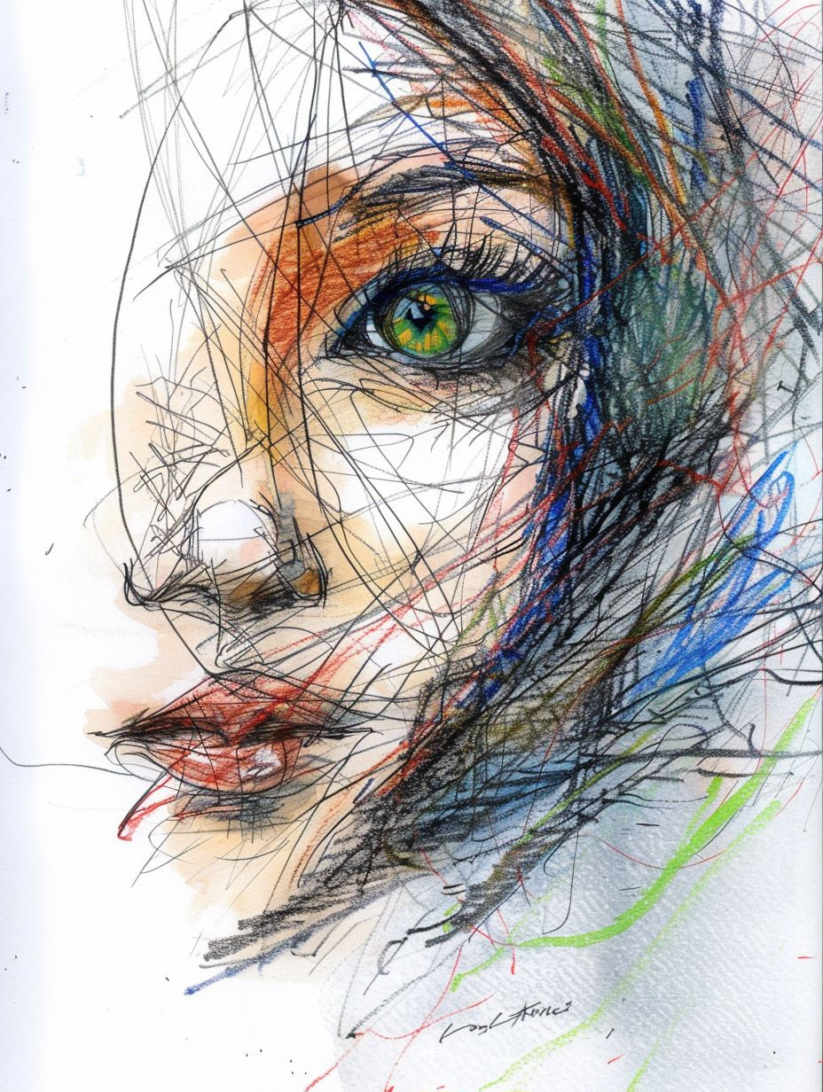 Abstract Linear Portrait - Image 1