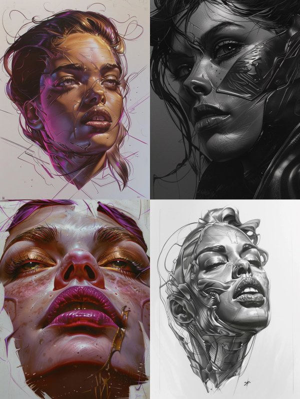 Ethereal Digital Portraiture Studies