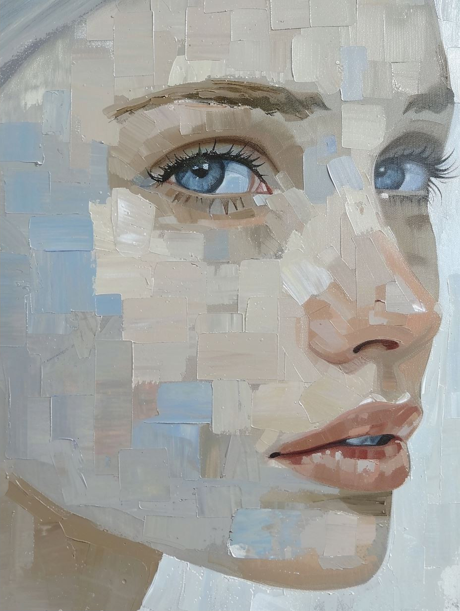 Fragmented Beauty: A Study in Blue - Image 2