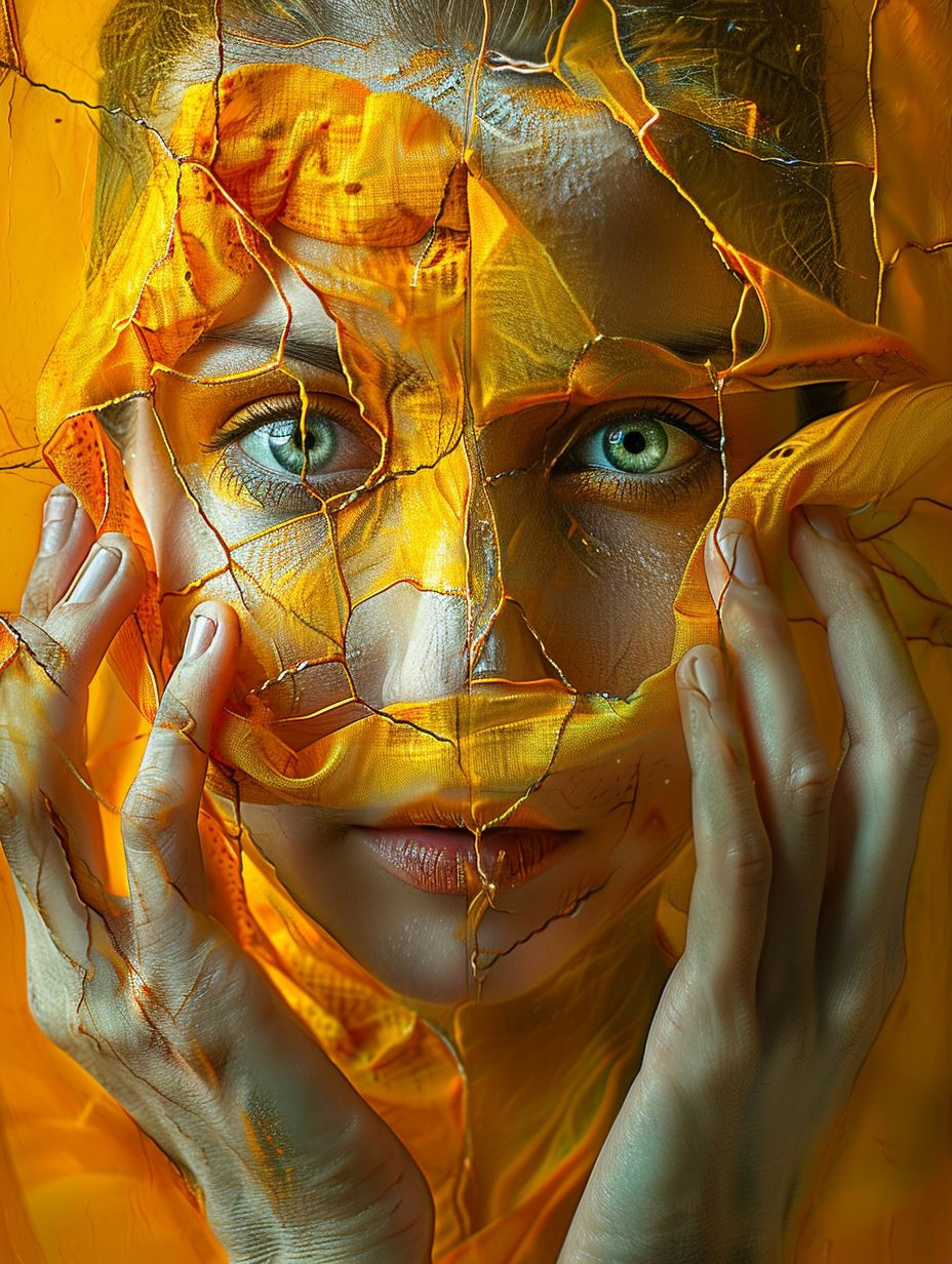 Golden Fragments of Ethereal Beauty - Image 1