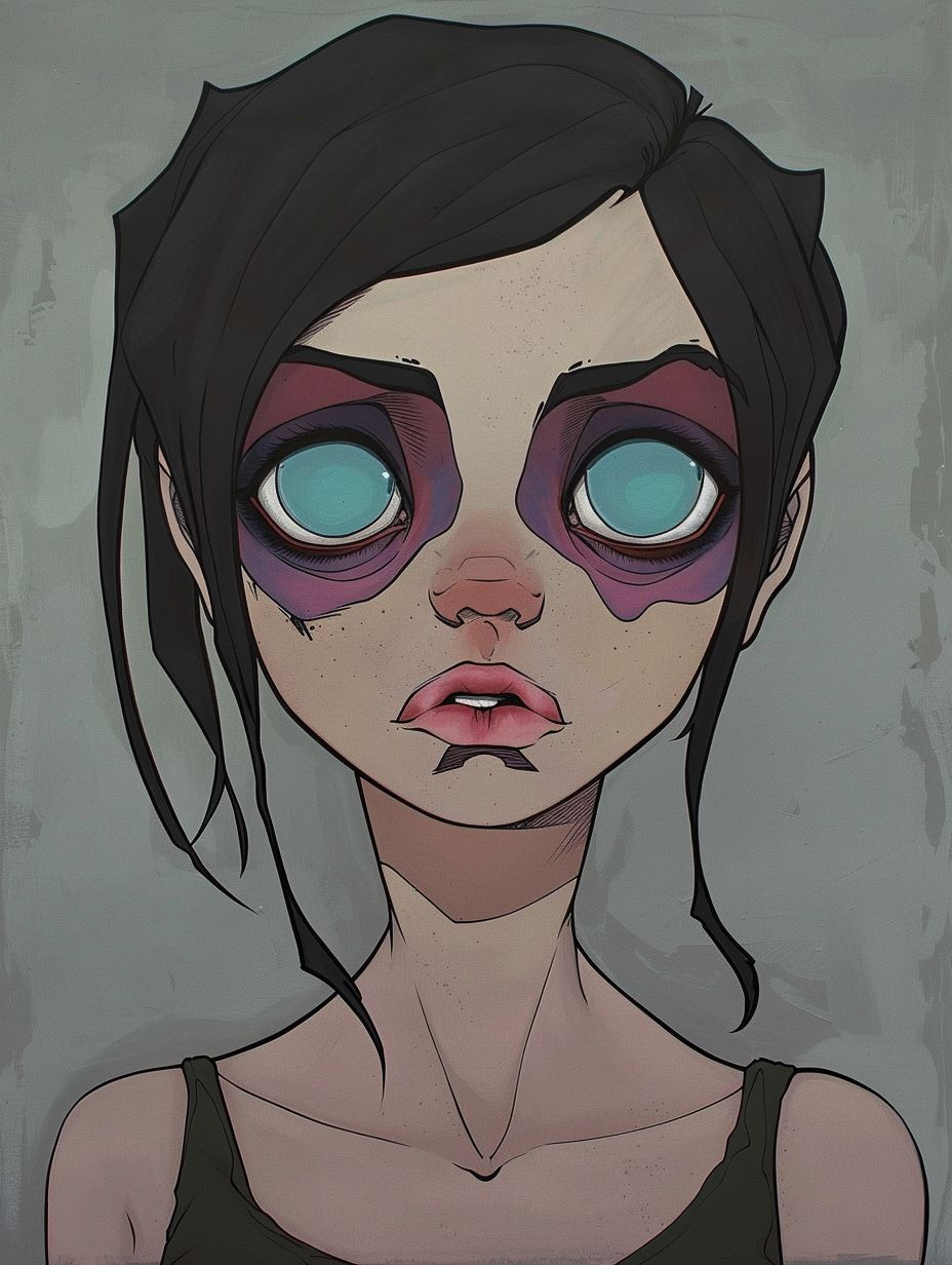 Ethereal Gaze: Dark Fantasy Character Studies - Image 1