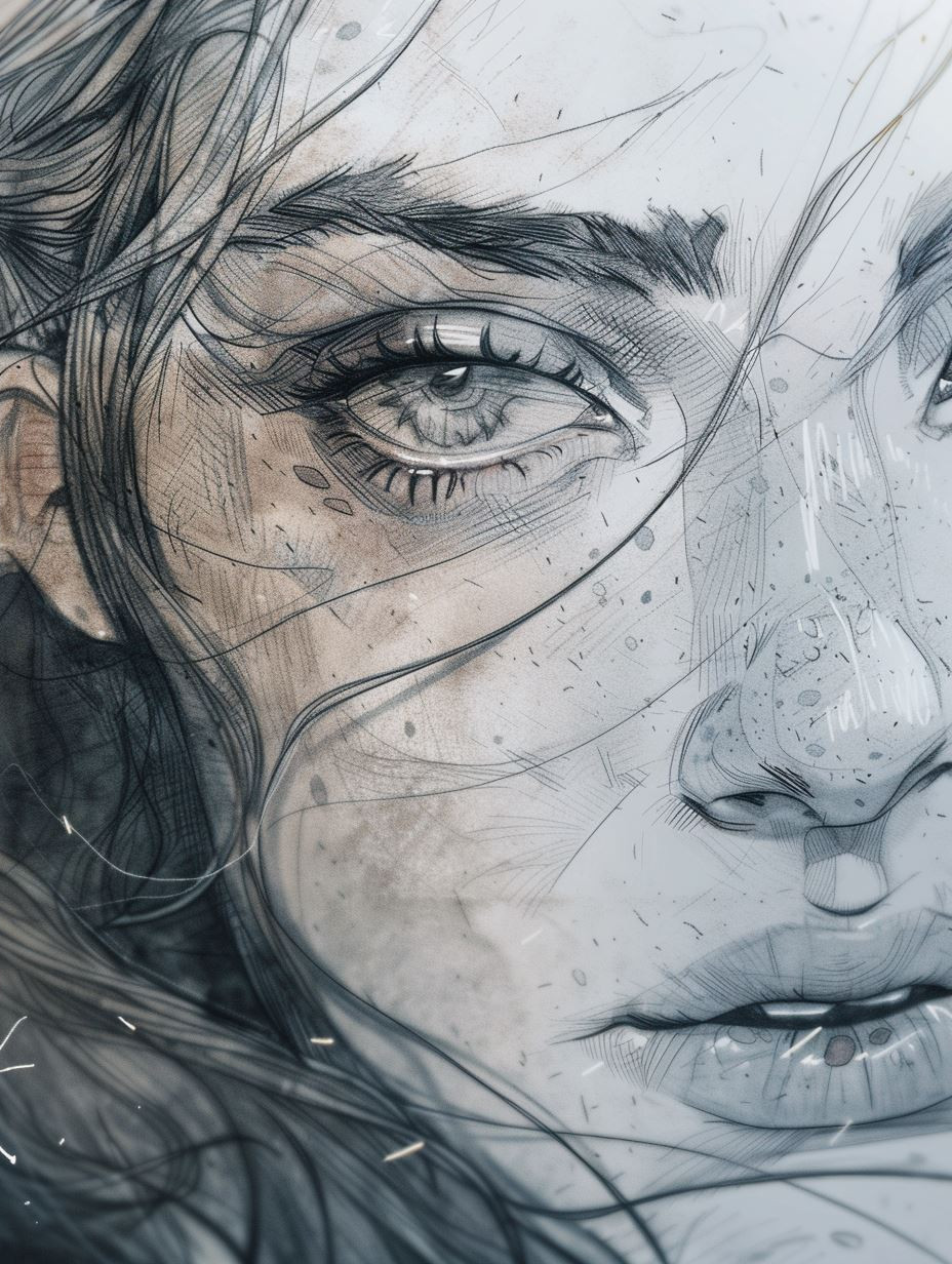 Ethereal Gaze: Digital Portrait Studies - Image 4