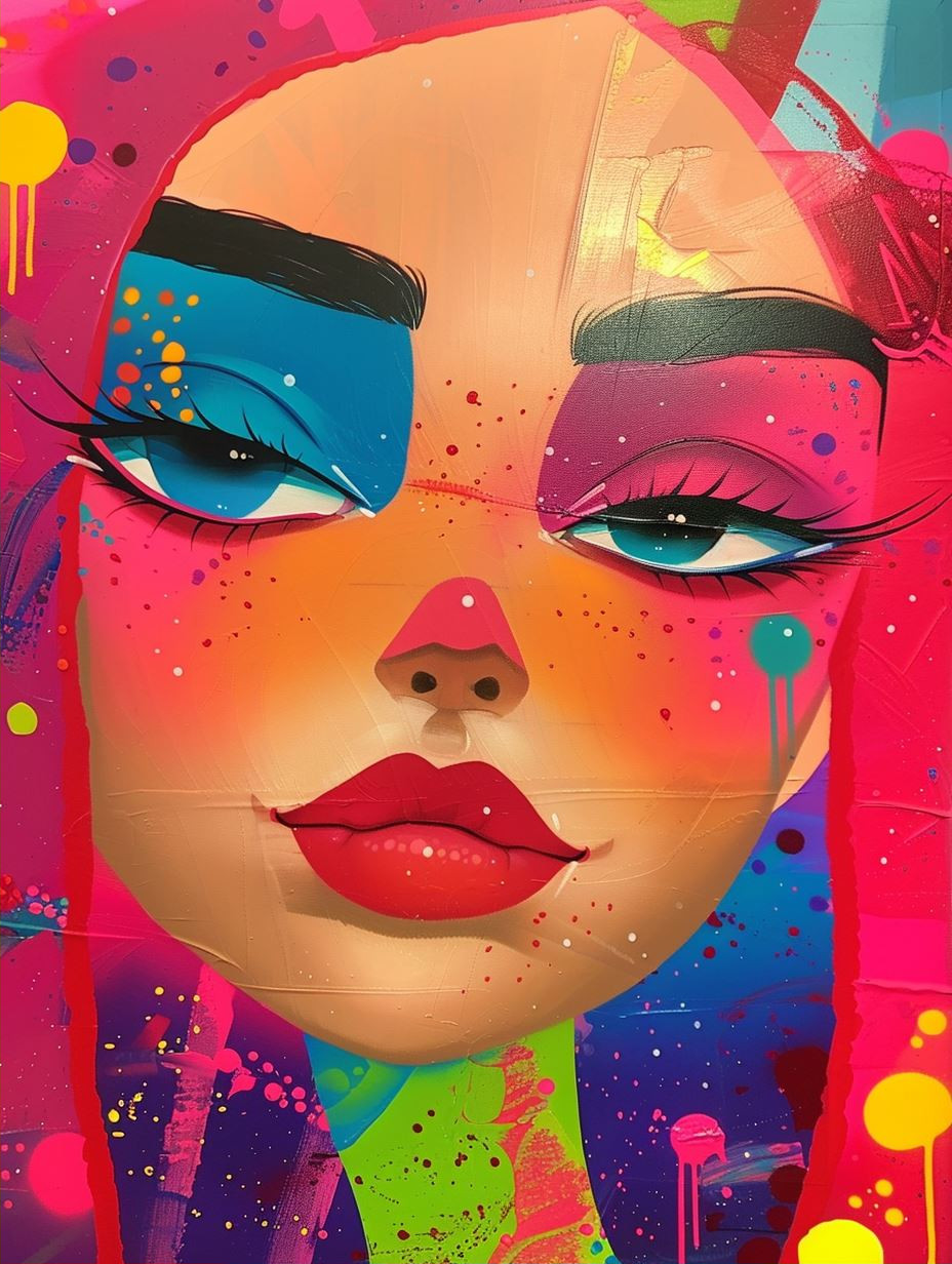 Vibrant Visions of Stylized Feminine Portraits - Image 2