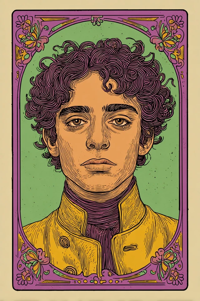 Vintage Psychedelic Portrait