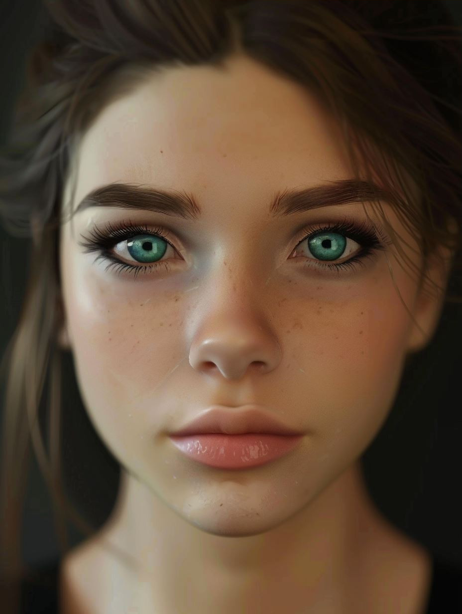 Ethereal Gazes: A Study in Digital Beauty - Image 3
