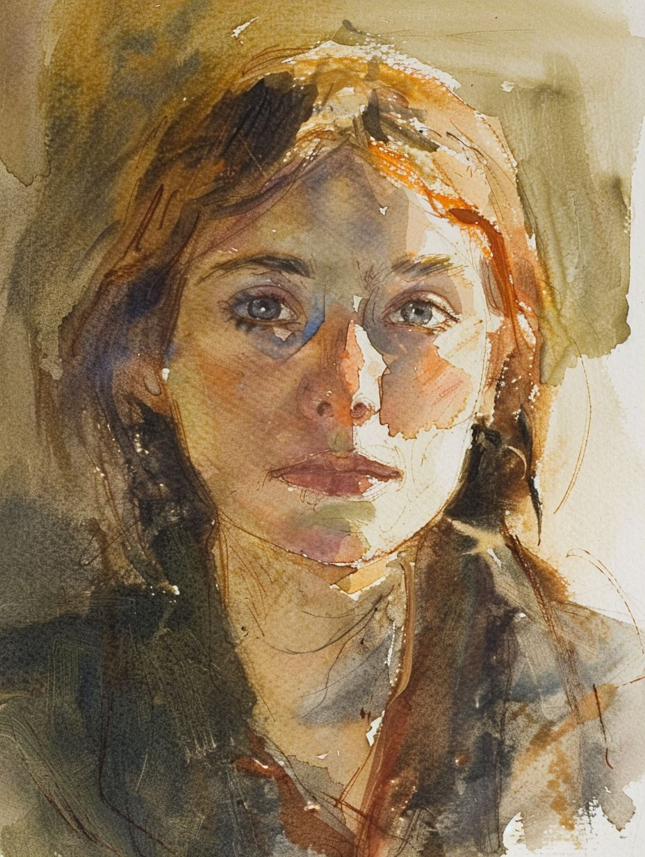 Ethereal Flame Spirit Portrait - Image 3