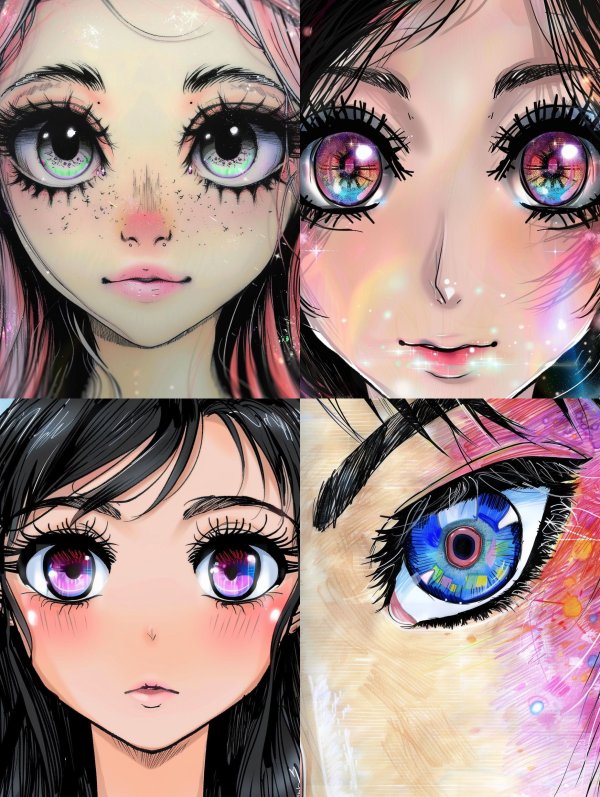 Celestial Gazes: Anime Eye Art Collection