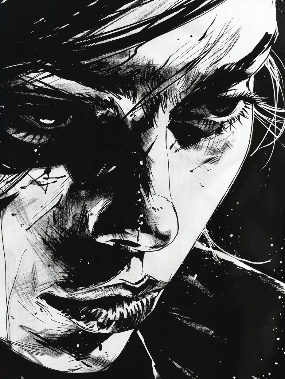 Gritty Ink Expressionist Portraits - Image 4