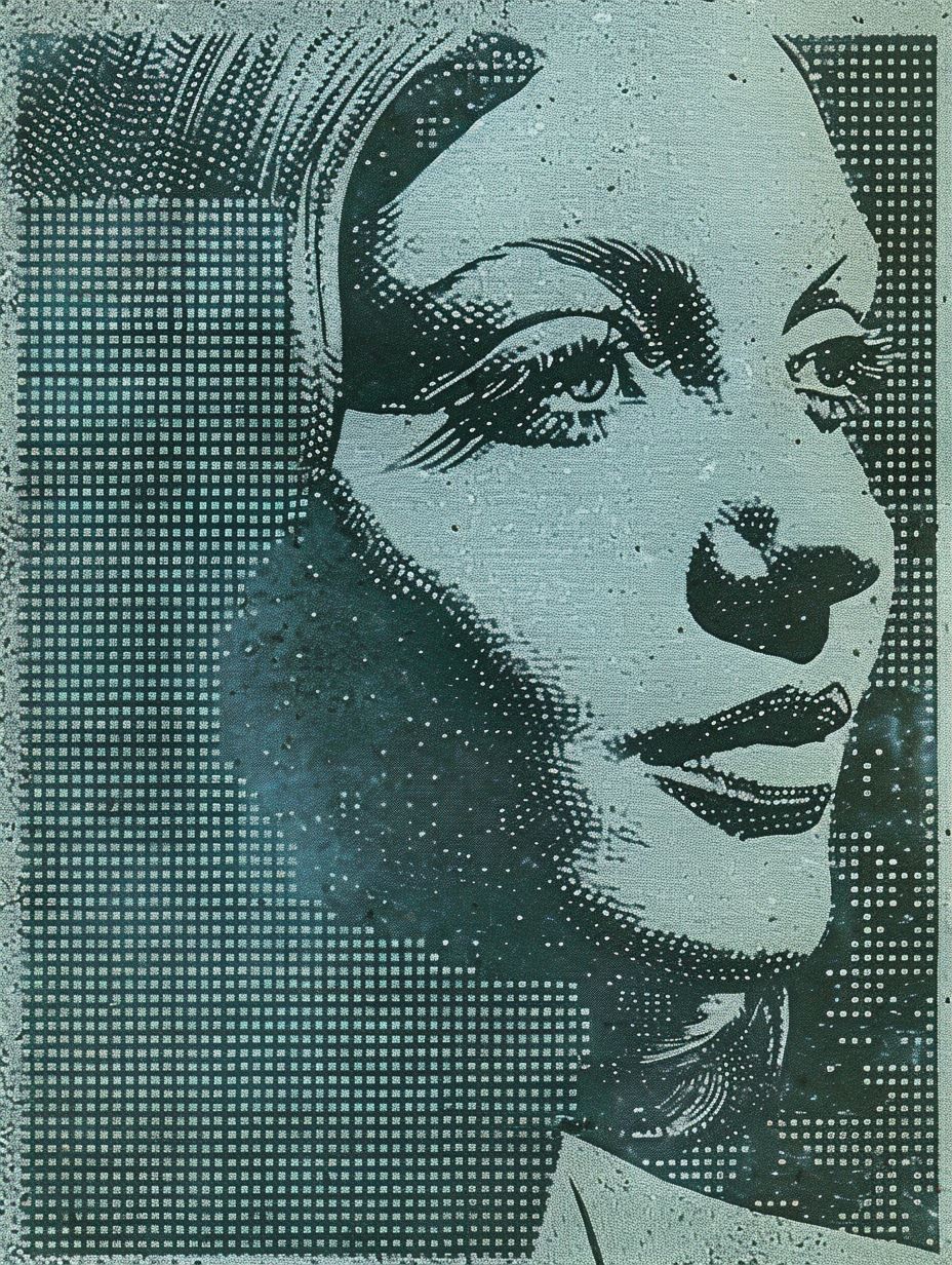 Monochrome Linear Portrait Study - Image 3