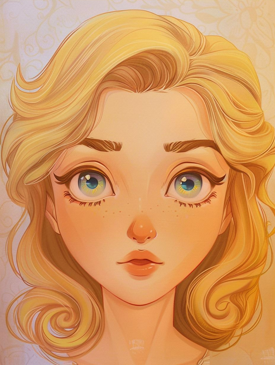 Golden Ethereal Veiled Portrait - Image 3