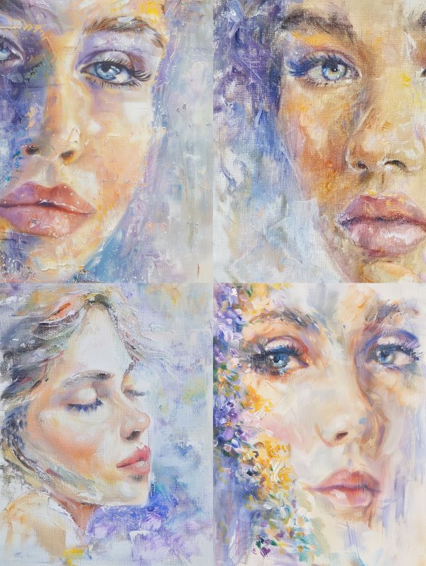 Ethereal Pastel Portrait Studies