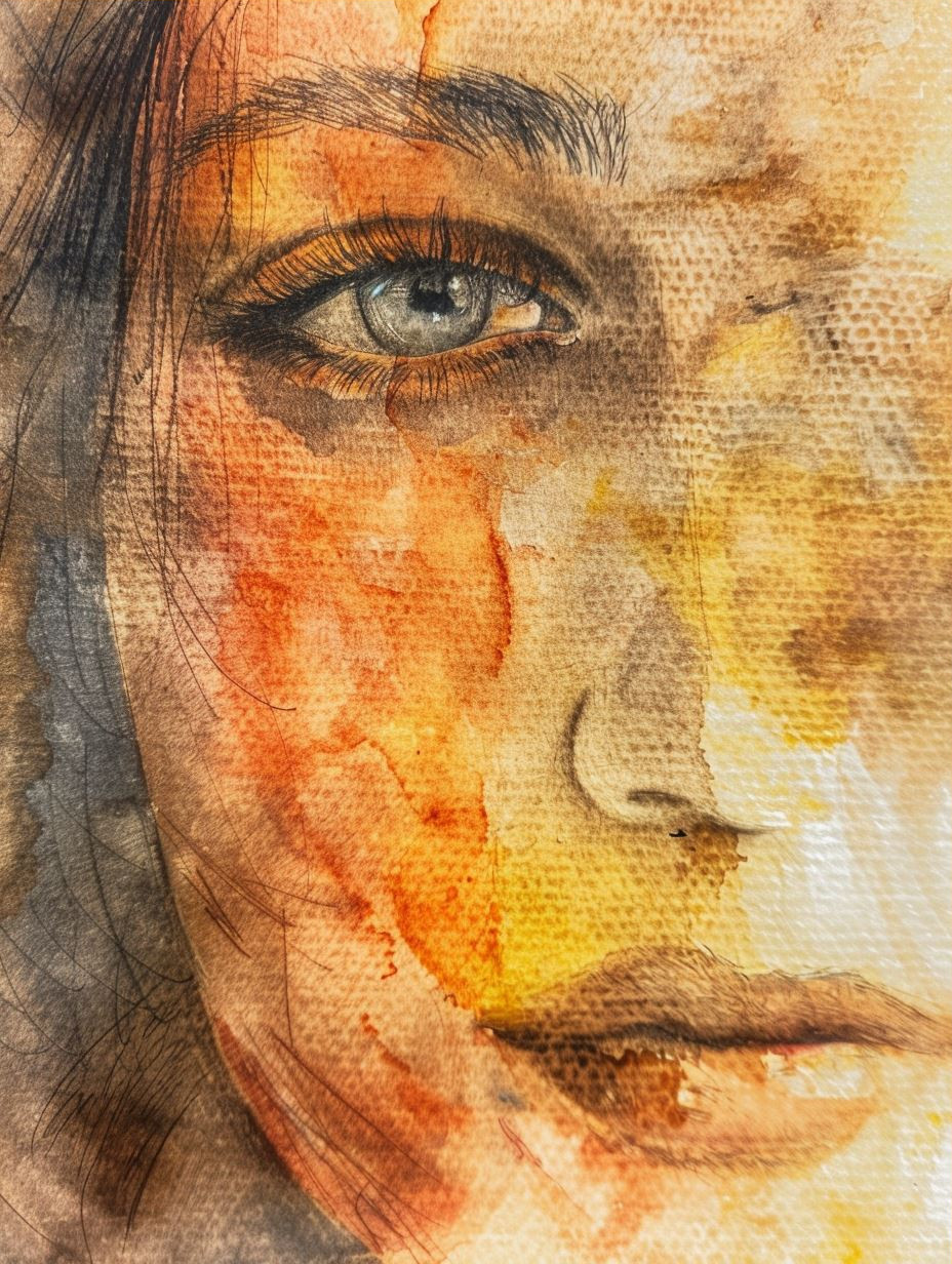Golden Hues of a Divided Soul - Image 3