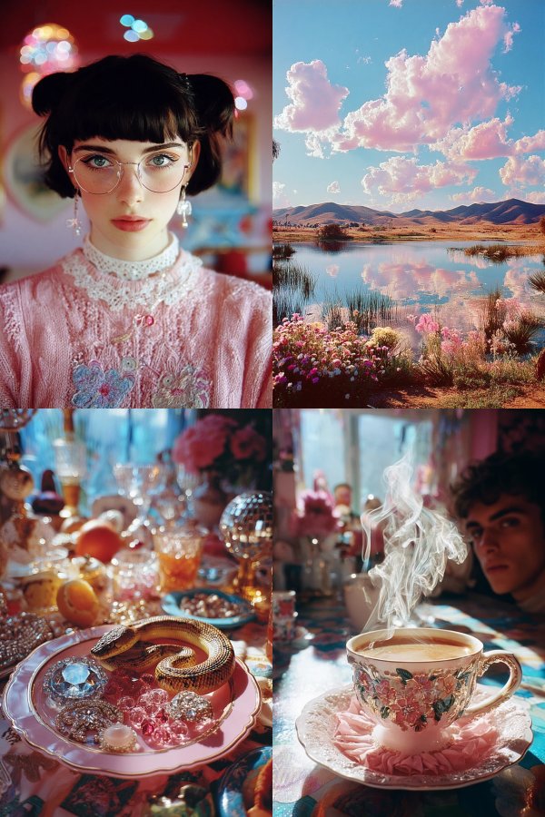 Whimsical Dreamscape Aesthetic Collage