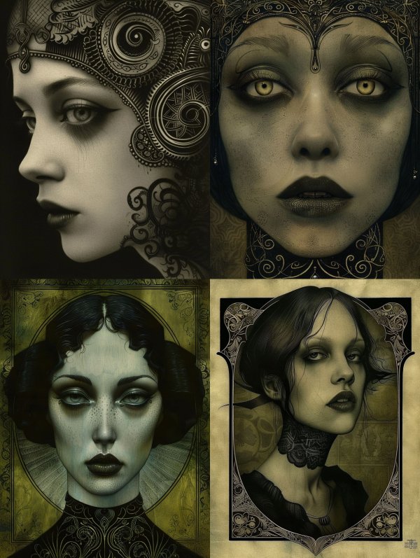 Ethereal Shadows of Gothic Elegance