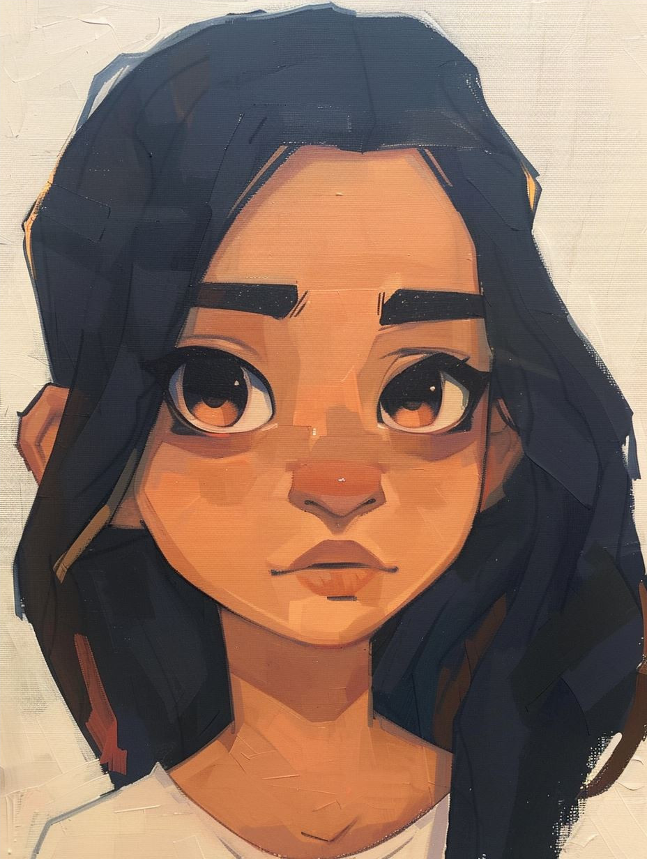 Ethereal Gaze in Warm Amber - Image 4