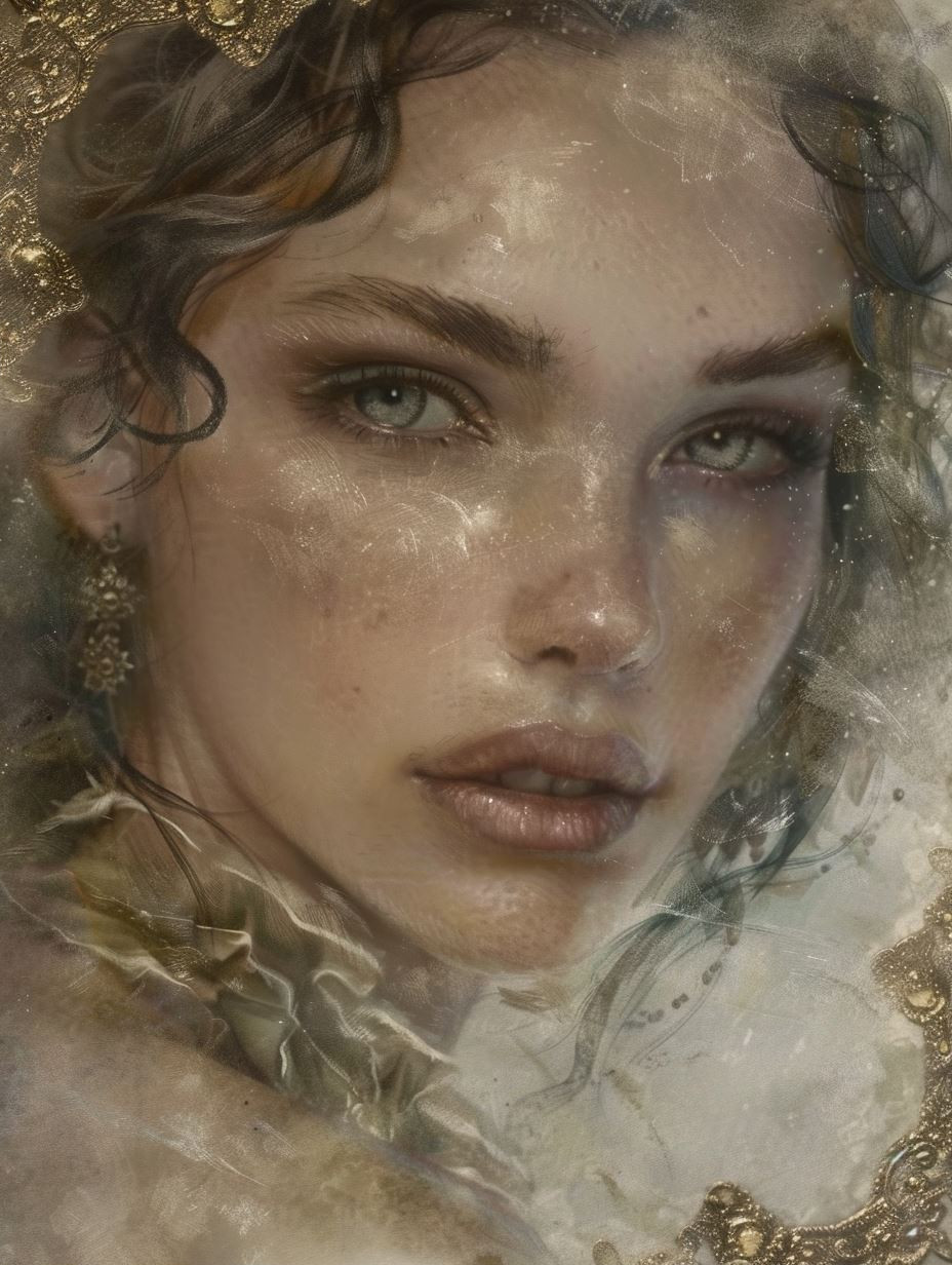 Ethereal Golden Visions of a Celestial Muse - Image 2