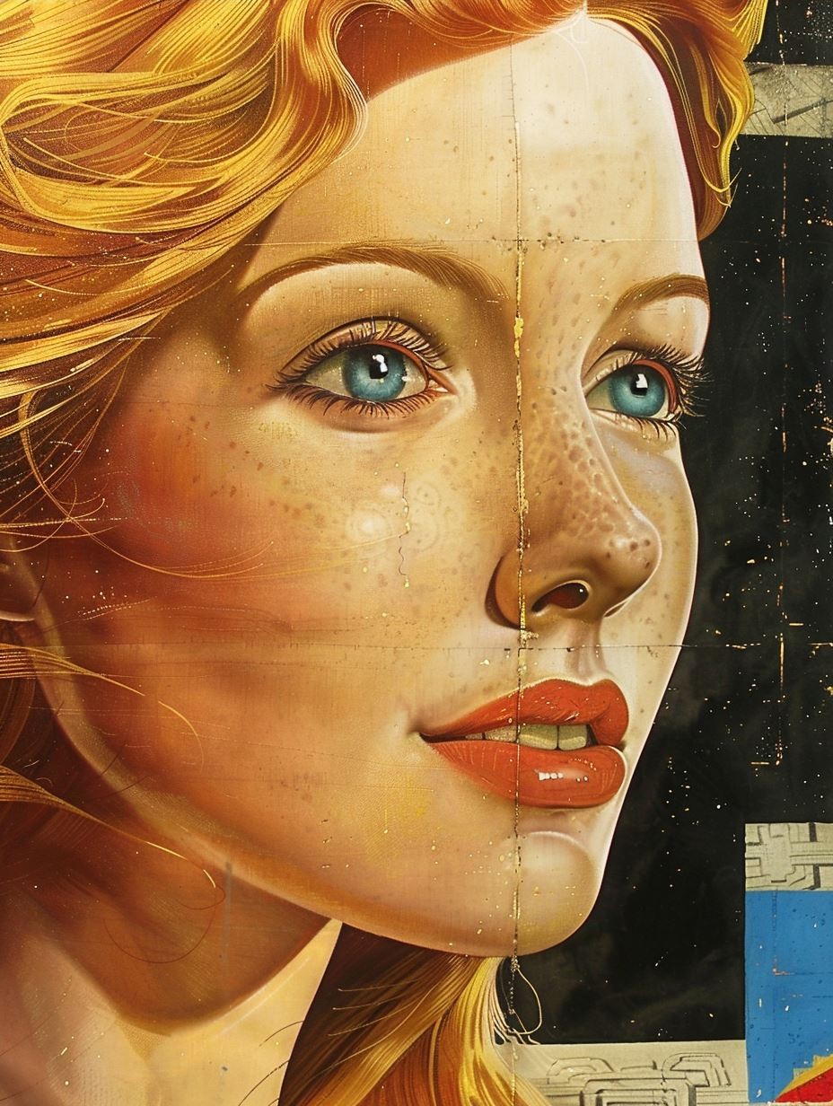 Fractured Gaze of Golden Light - Image 4