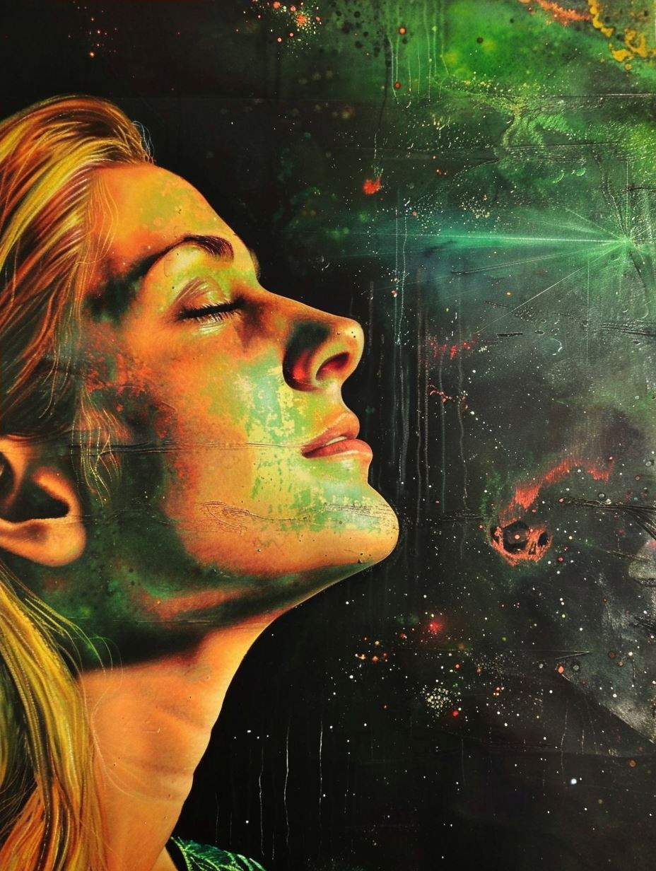 Cosmic Gaze of Neon Dreams - Image 4