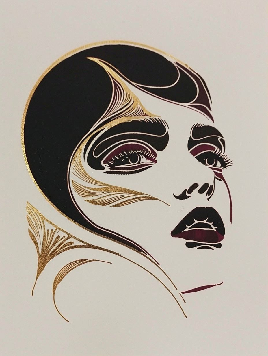 Ethereal Gilded Portrait Series - Image 1