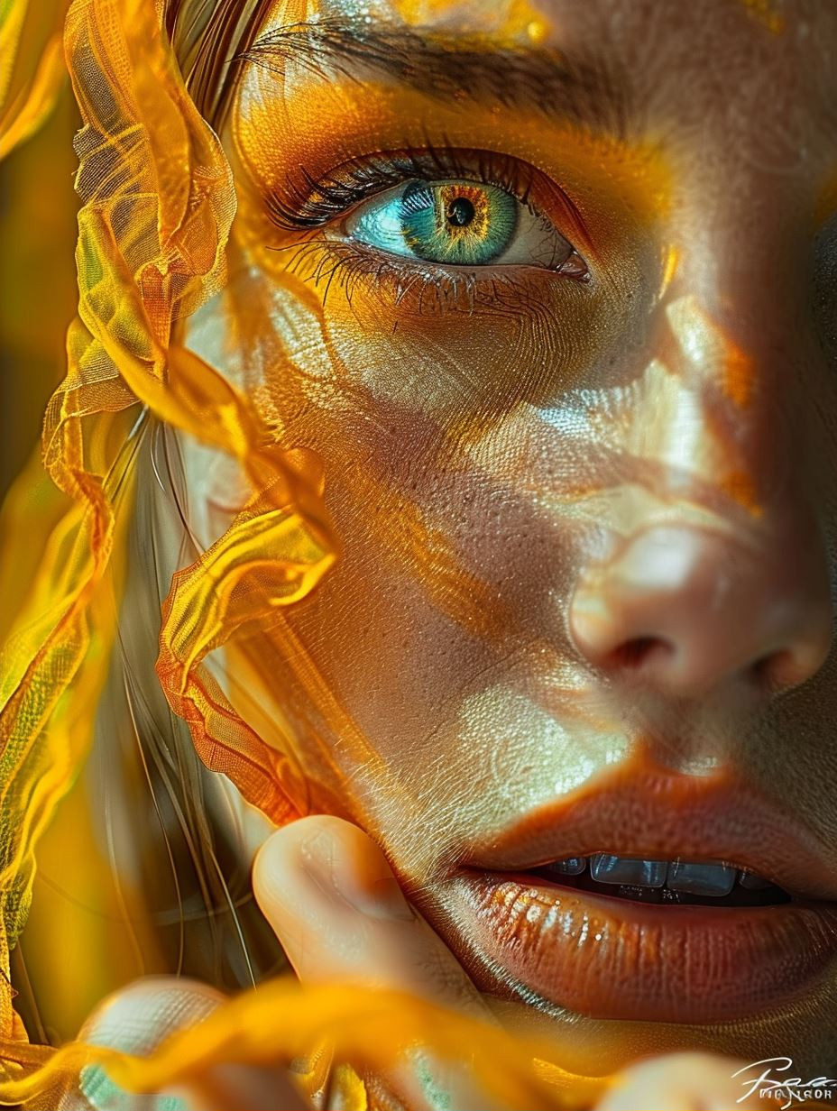 Golden Fragments of Ethereal Beauty - Image 2