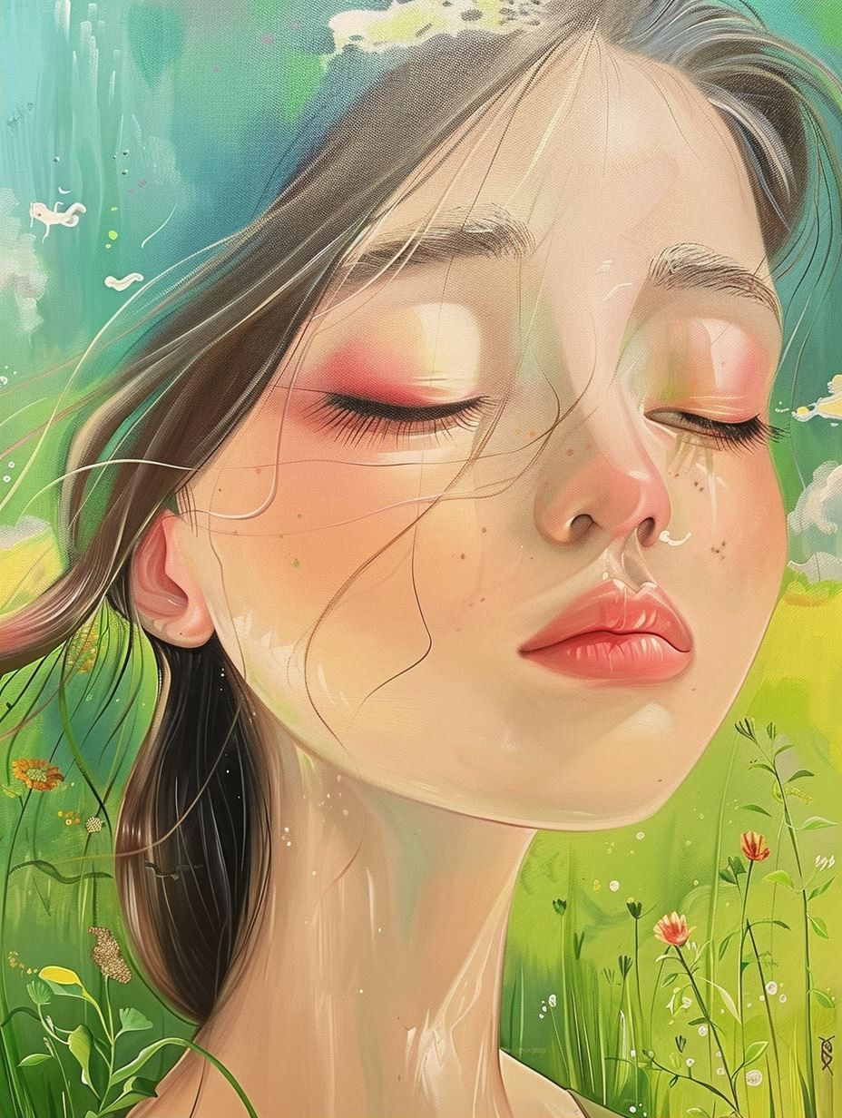 Floral Dreamscapes: Ethereal Portraits - Image 2