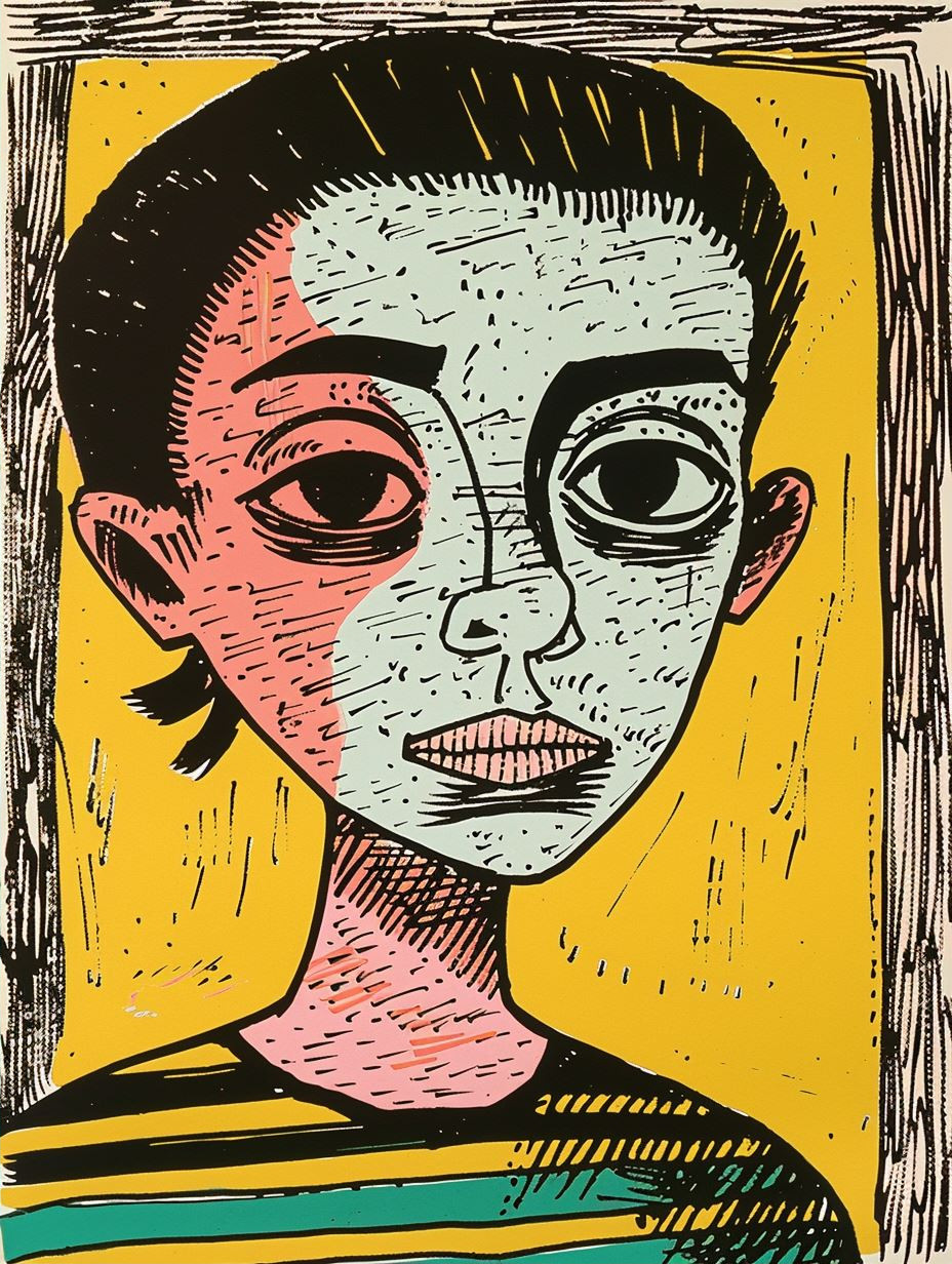 Eclectic Modernist Portrait Collage - Image 2