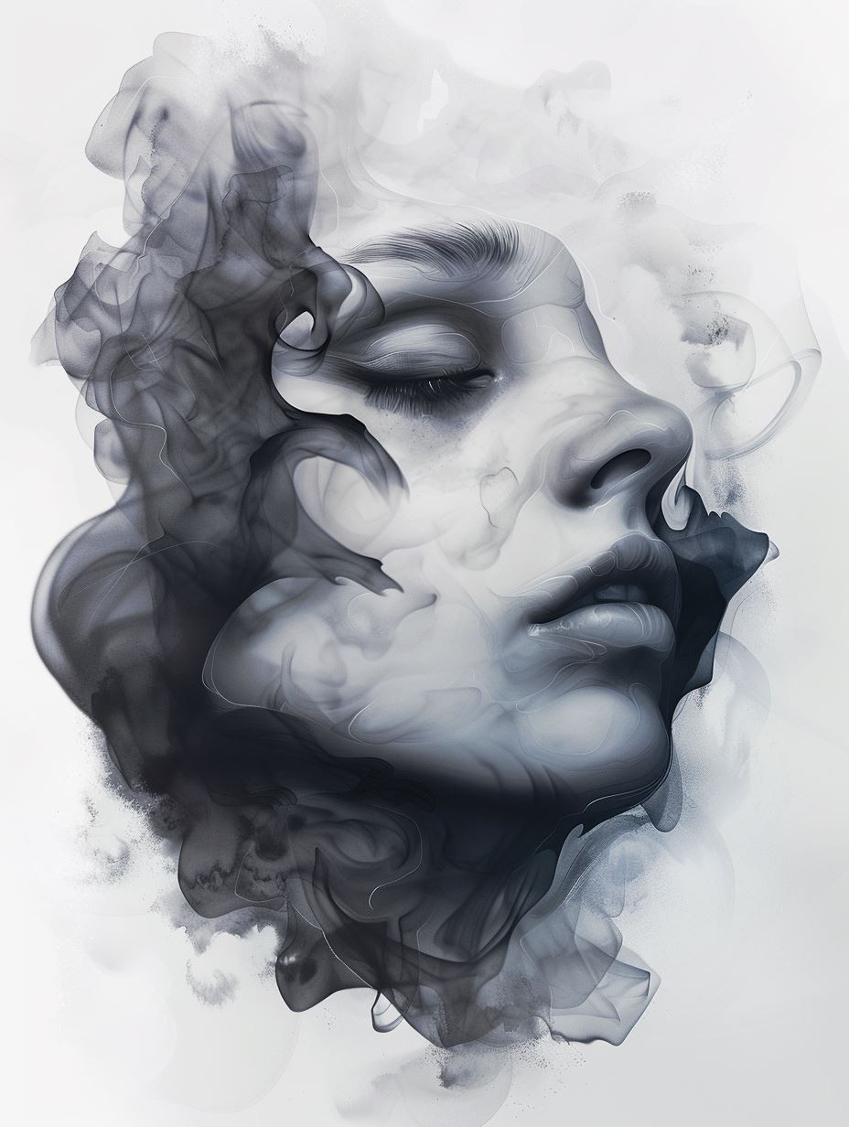 Ethereal Smoke Portrait Studies - Image 1