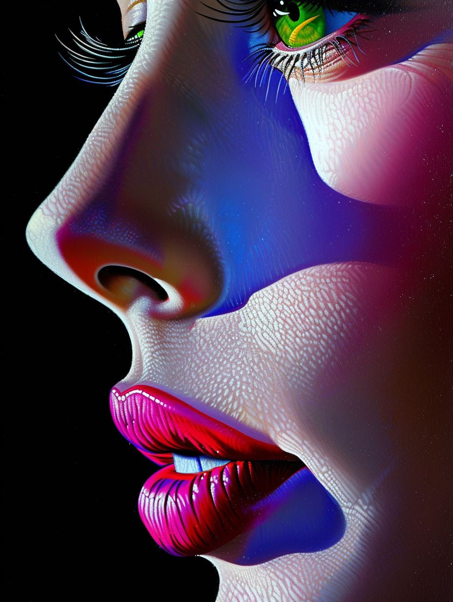 Neon Dreams of Ethereal Beauty - Image 3