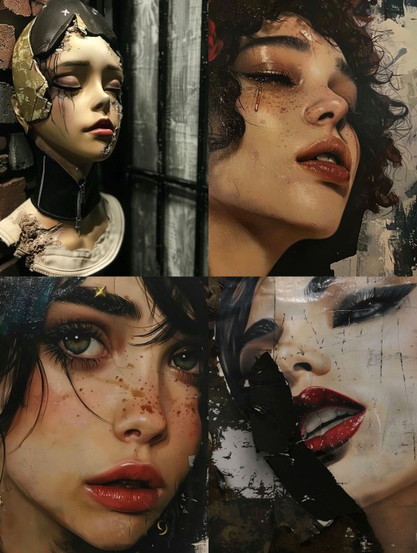 Melancholic Cinematic Digital Portraits