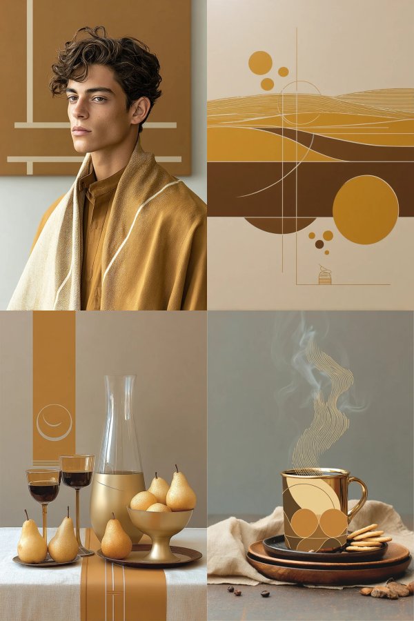 Golden Elegance: A Study in Ochre