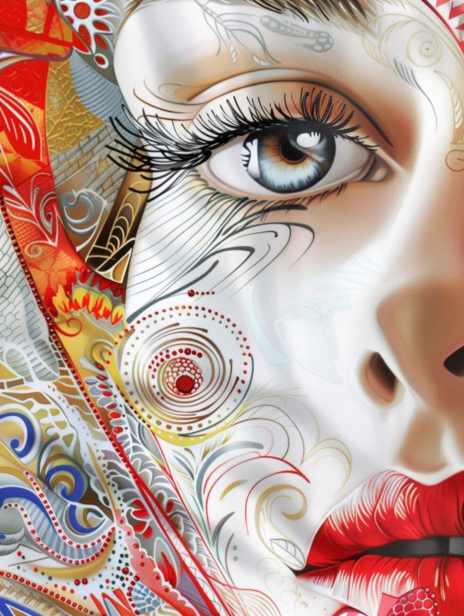 Futuristic Digital Glass Portrait - Image 4