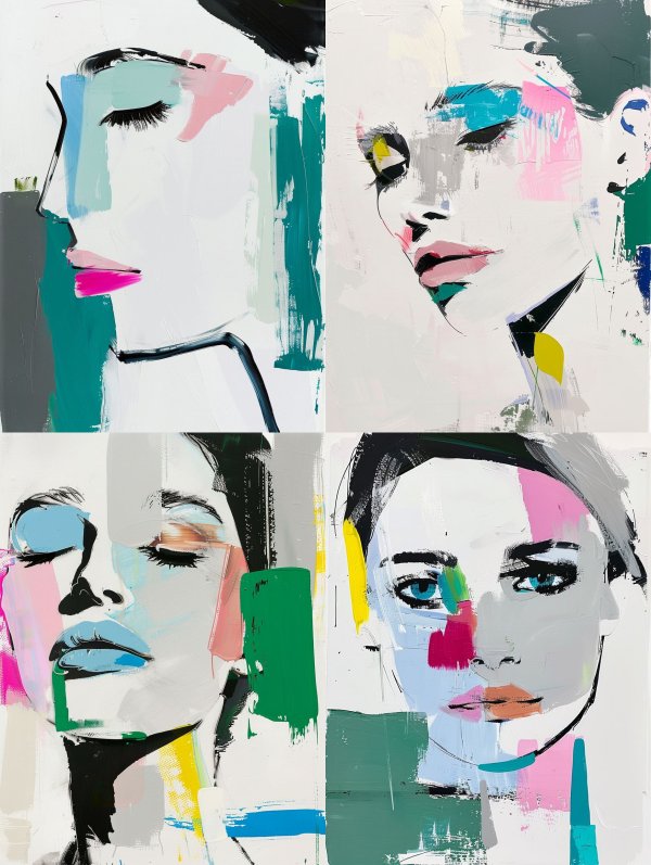 Prismatic Visions of Feminine Grace