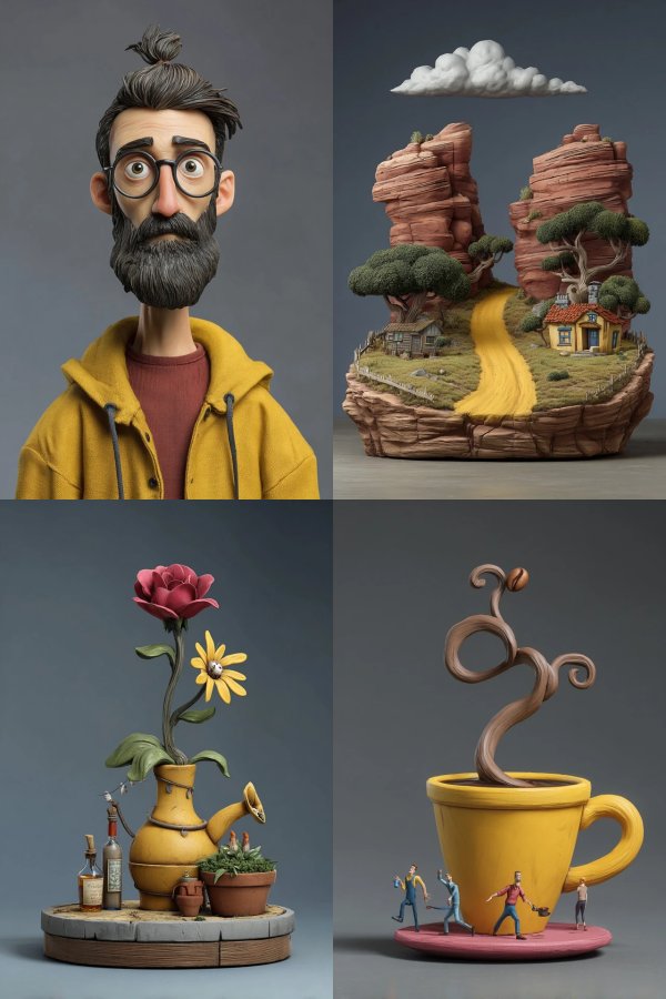 Quirky Clay Character
