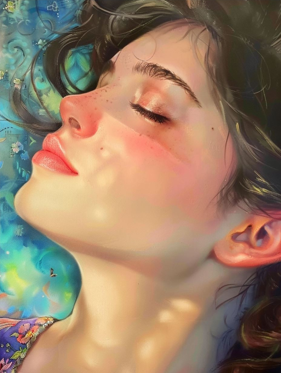 Ethereal Pastel Portraiture Study - Image 4