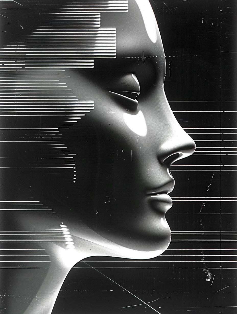 Digital Soul Glitch Portrait - Image 3