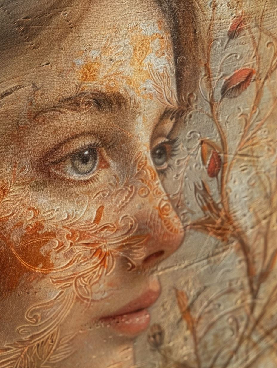 Ethereal Earthy Portrait Fragments - Image 1
