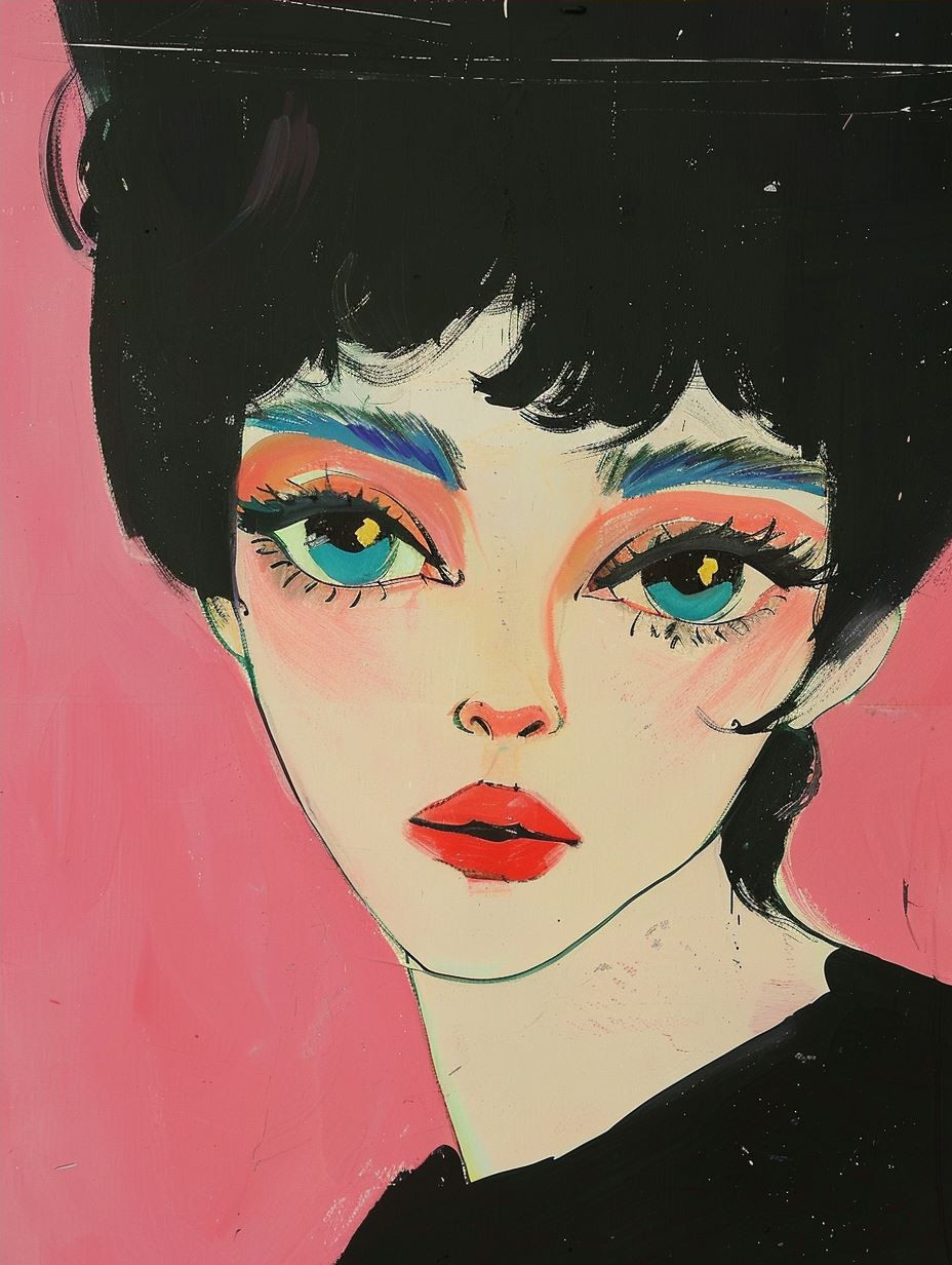 Modernist Pastel Portrait Series - Image 4