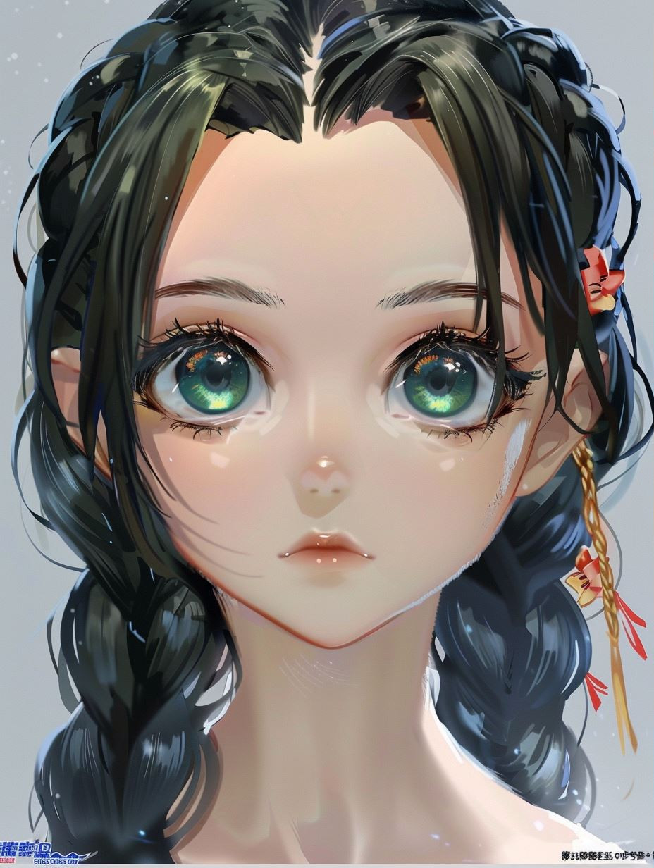 Ethereal Gaze of Glassy Eyes - Image 1
