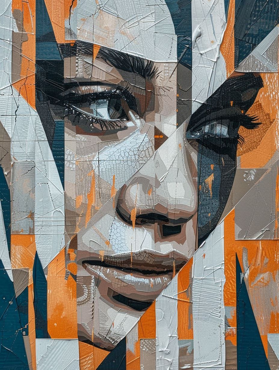 Fragmented Portraits in Urban Hues - Image 1