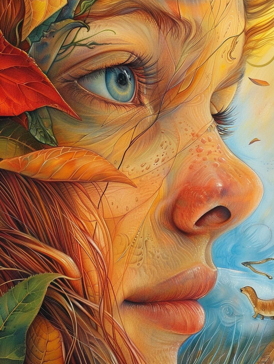 Golden Hues of Ethereal Gazes - Image 3