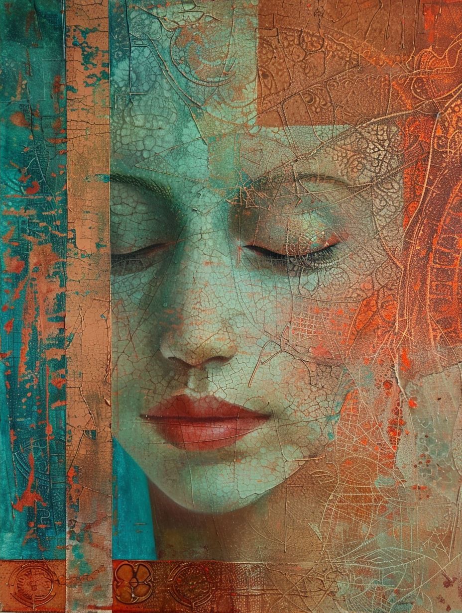 Fragmented Soul in Teal Rust - Image 2