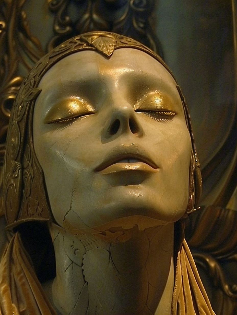 Ethereal Gilded Divine Portraits - Image 2