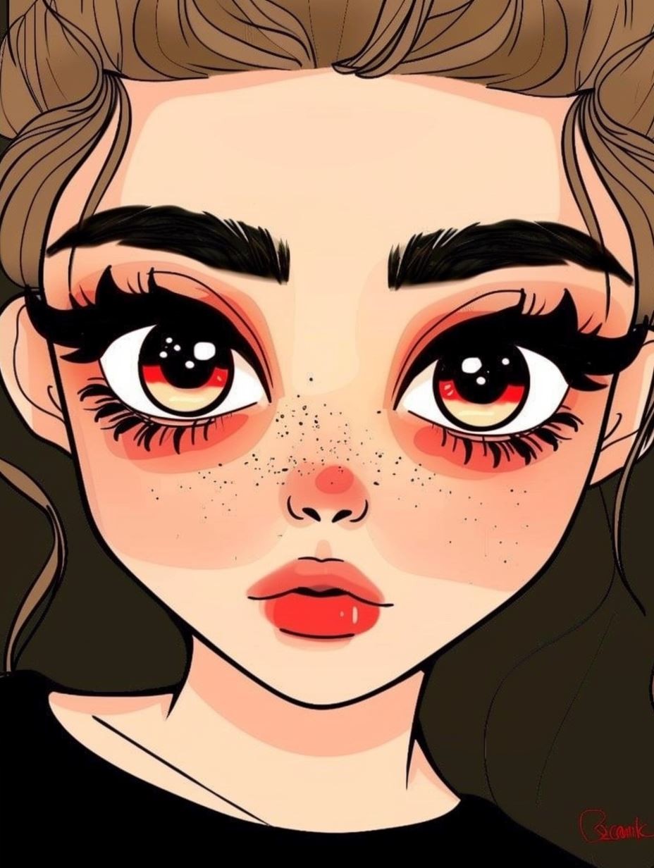 Floral Gaze and Stylized Portraits - Image 2
