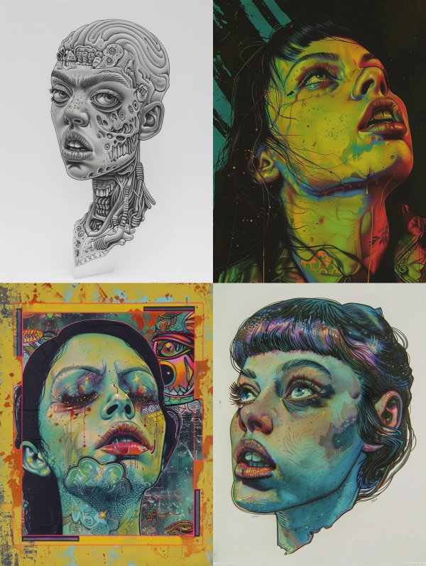 Surrealist Portraits of Human Emotion