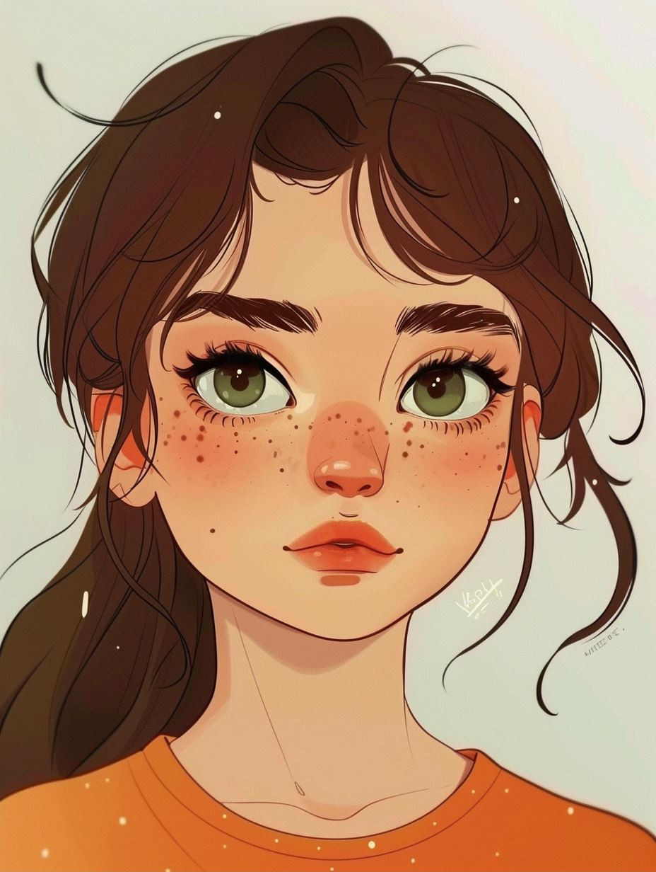 Soft Digital Portrait Art Study - Image 2