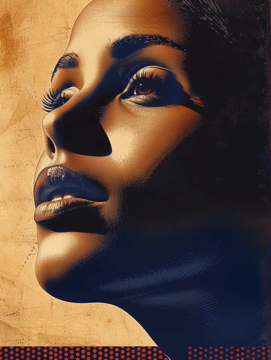 Golden Halftone Radiance - Image 1