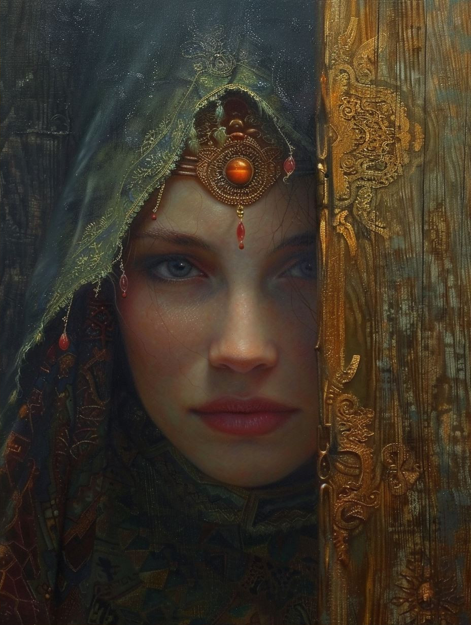 Mystic Golden Ethereal Portraits - Image 2