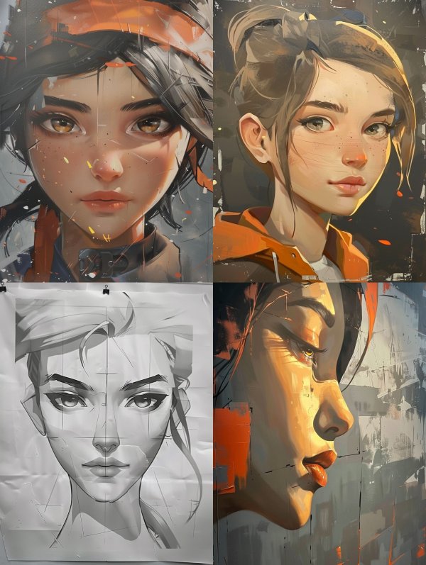 Digital Portraiture Art Study