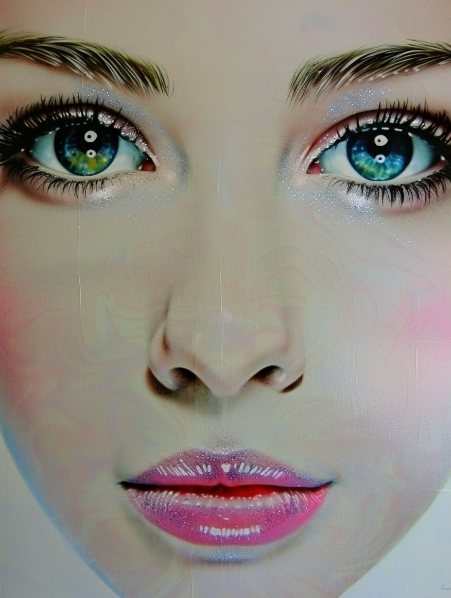 Floral Ethereal Portrait Art - Image 1