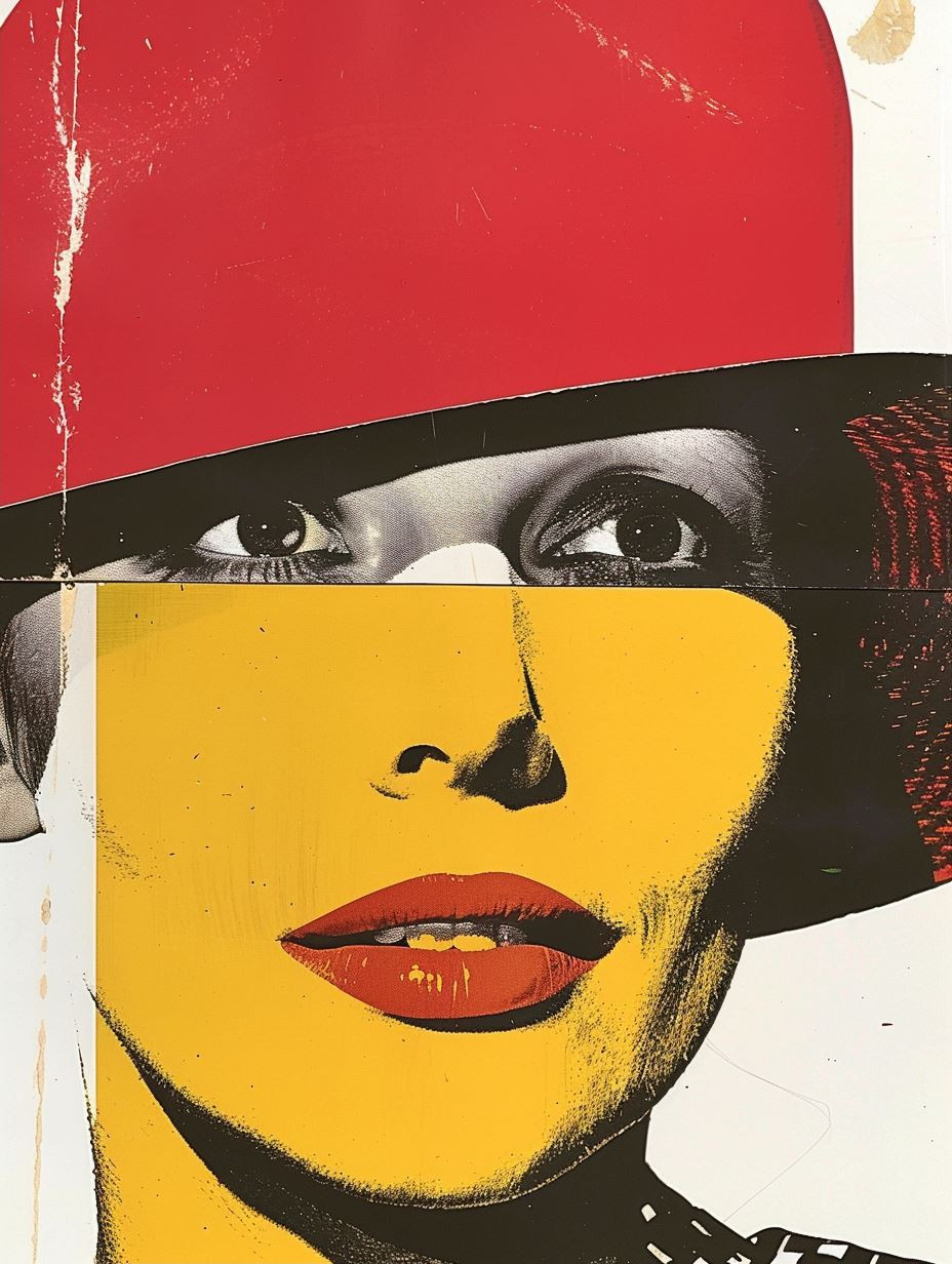 Bold Pop Art Portrait Collage - Image 2